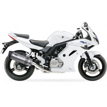 Suzuki Sv 650 [IXIL] - Hexoval äänenvaimennin ruostumatonta terästä / päätykorkki musta