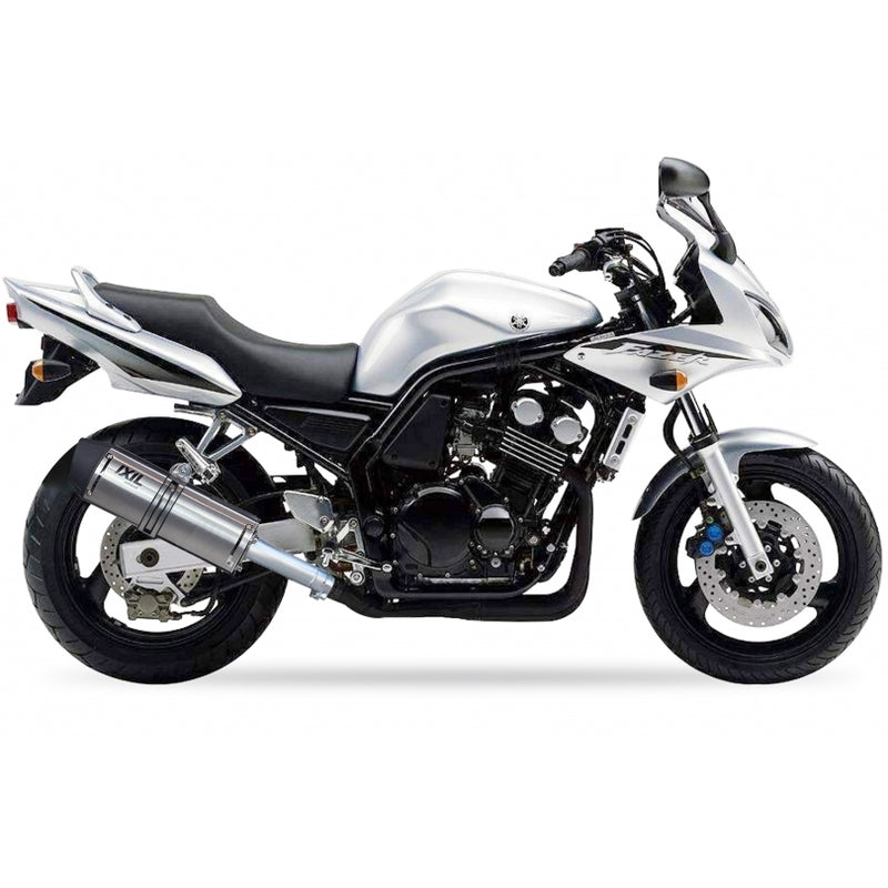 Yamaha 600 Fazer [IXIL] - Hexoval Endtopf Edelstahl / Endkappe Edelstahl schwarz - OY9063VSE