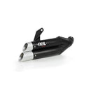 Honda Nc 700 [IXIL] - Hyperlow Endtopf Edelstahl schwarz / Endkappe Aluminium - XH6362XB-1