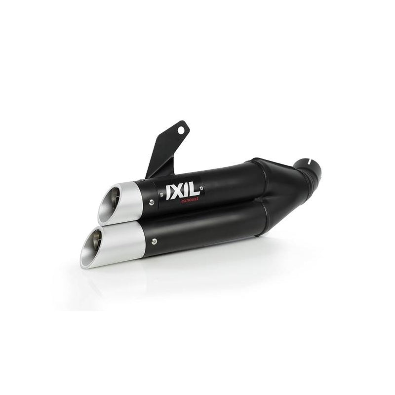 Honda Nc 750 S Dct [IXIL] - Hyperlow Endtopf Edelstahl schwarz / Endkappe Aluminium - XH6362XB