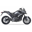Honda Nc 700 [IXIL] - Hyperlow Endtopf Edelstahl schwarz / Endkappe Aluminium - XH6362XB-2