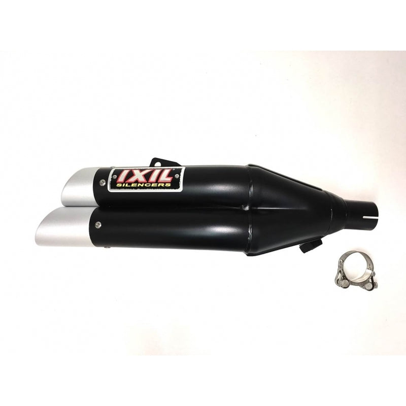 Honda Nc 700 [IXIL] - Hyperlow Endtopf Edelstahl schwarz / Endkappe Aluminium - XH6362XB