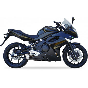 Kawasaki Er 6 F [IXIL] - Hyperlow äänenvaimennin ruostumaton teräs musta / pääty alumiini - XK7351XB