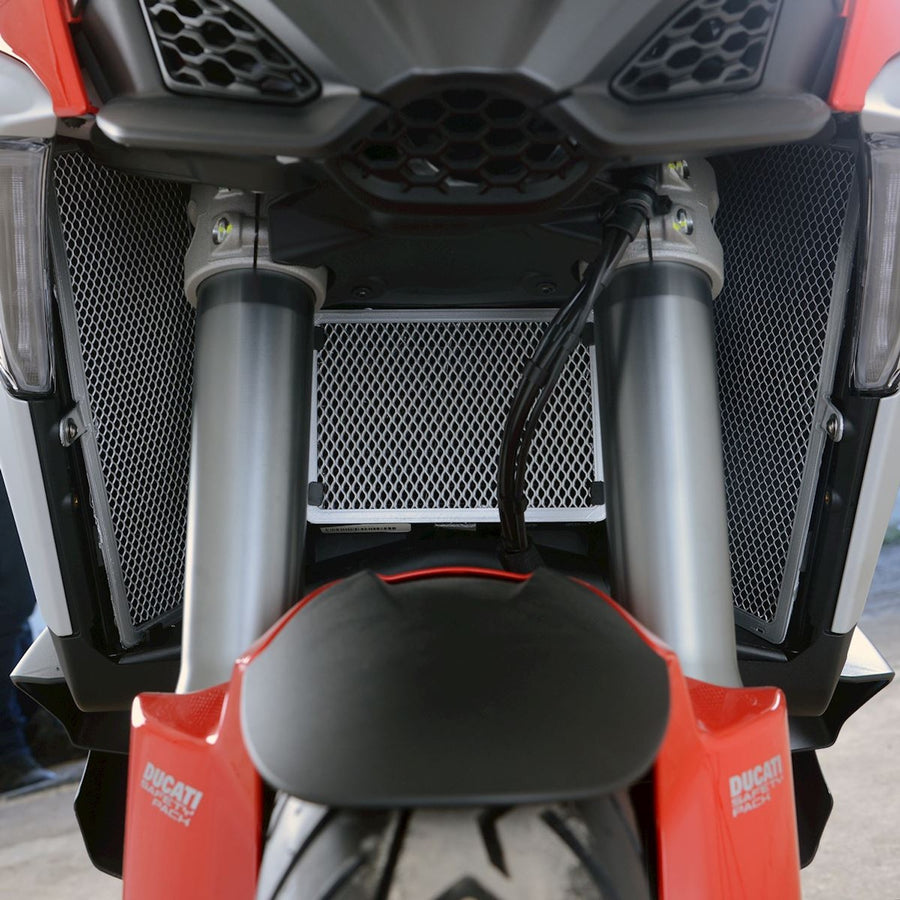 Ducati Multistrada V4 Pikes Peak [2022-2024] - Kühlerschutzgitter Rot - Ducati Multistrada V4S