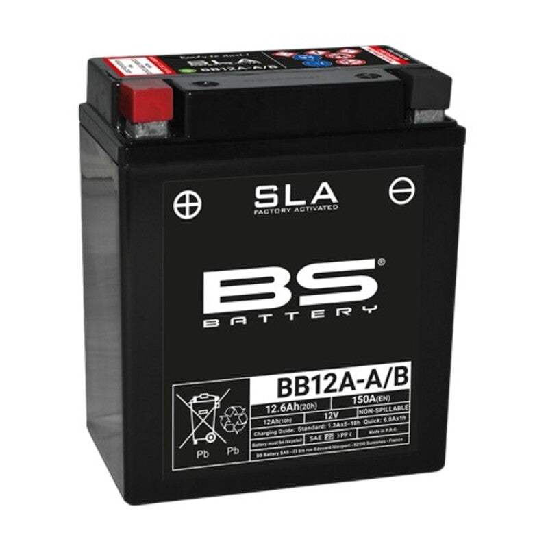 Kawasaki En 500 [BS BATTERY] - SLA Batterie wartungsfrei werkseitig aktiviert - BB12A-A/B FA