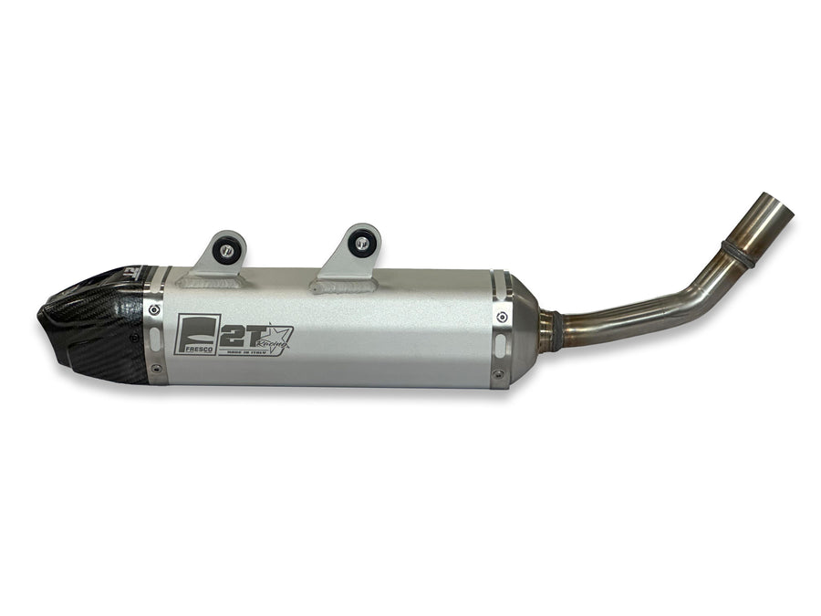 KTM 250 EXC TPI [2020-2023] - Carby Schalldämpfer weisses Aluminium/Karbon-Endkappe