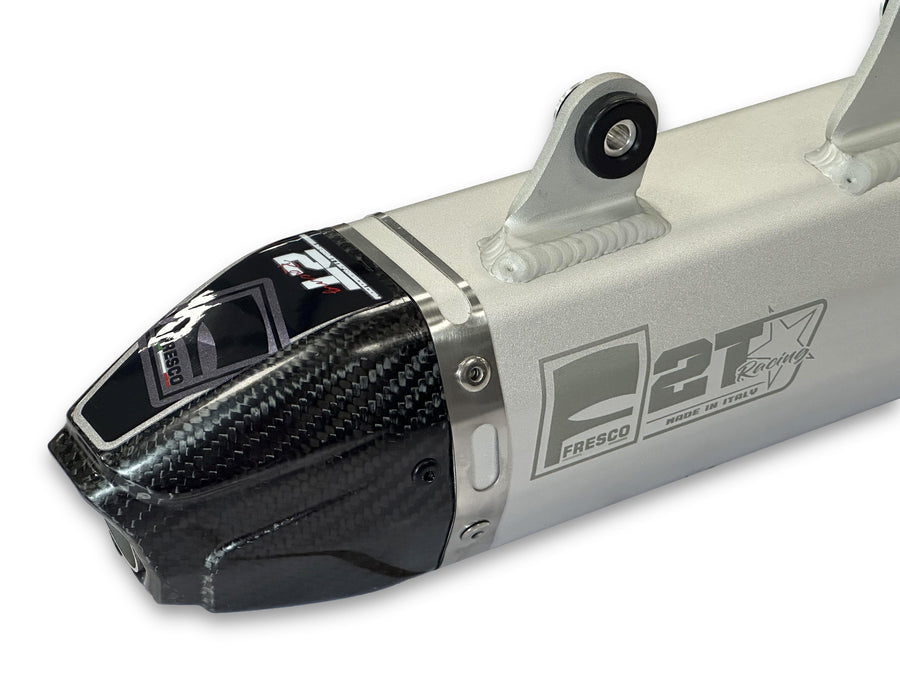 KTM 300 EXC TPI [2020-2023] - Carby silencer white aluminum/carbon end cap