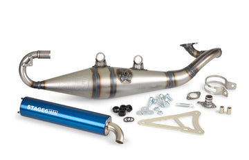 MBK Nitro 50 2T LC [–1998] - Auspuff Pro Replica MK2 Blau