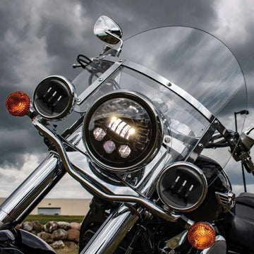 Harley-Davidson FLHS 1340 Electra Glide Sport [1987, 1990, 1994] - 4-1/2" LED-Nebelscheinwerfer – Bild 2