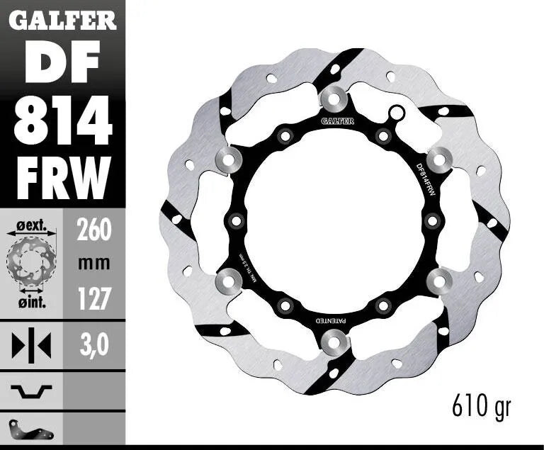 Beta RR 498 Racing [2014] - Bremsscheibe schwimmend Wave, genutet – Bild 2