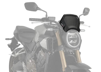 DUCATI SCRAMBLER 800 ICON DARK [2025] – RetroVision Windschild Visier – Schwarz