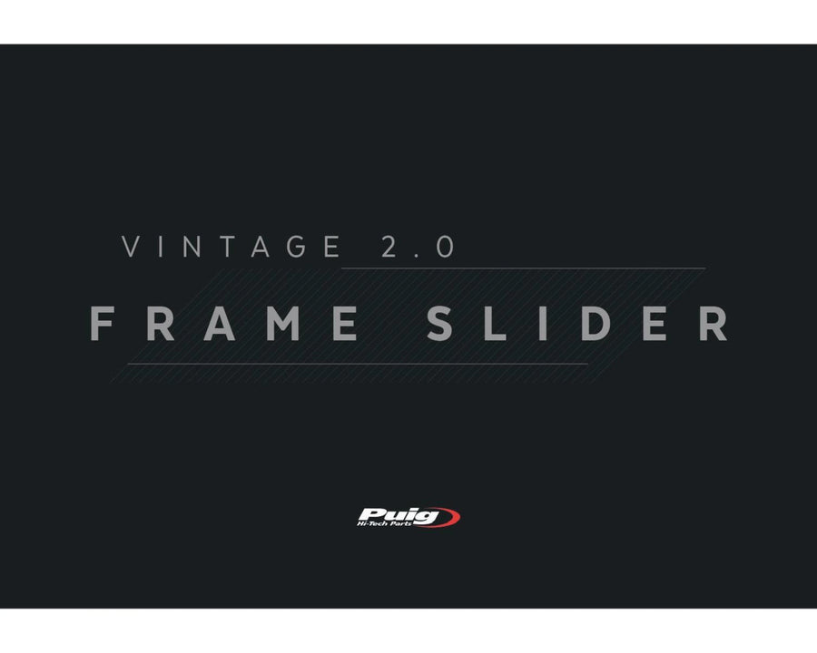 YAMAHA XSR 900 [2025] – Frame Crash Pads Vintage 2.0 – musta