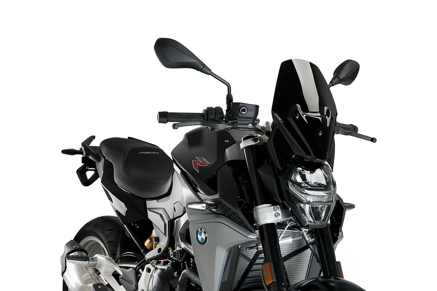 BMW F 900 R [2025] - New Generation Sport Windschild | Schwarz | PUIG 20360N