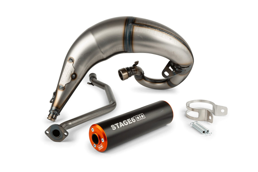 Beta RR-T SM 50 2T - Pakokaasu Streetrace High Mount CNC oranssi musta