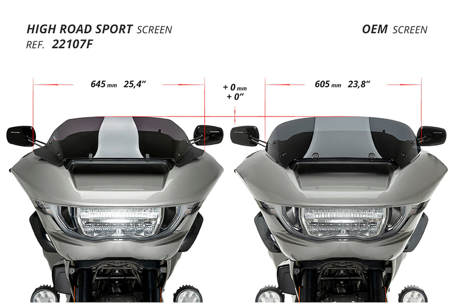 HARLEY DAVIDSON CVO ROAD GLIDE ST FLTRXSTSE [2025] - High-Road Sport -näyttö | Tyhjennä | PUIG 22107W