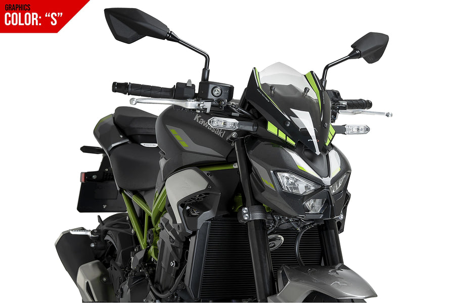 KAWASAKI Z 900 SE [2025] - New Generation Sport Windschild | Graphics | PUIG 22439S