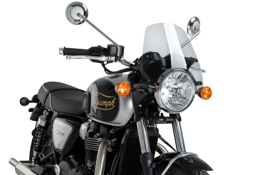TRIUMPH BONNEVILLE T 120 BLACK [2025] – touring screen – carbon look