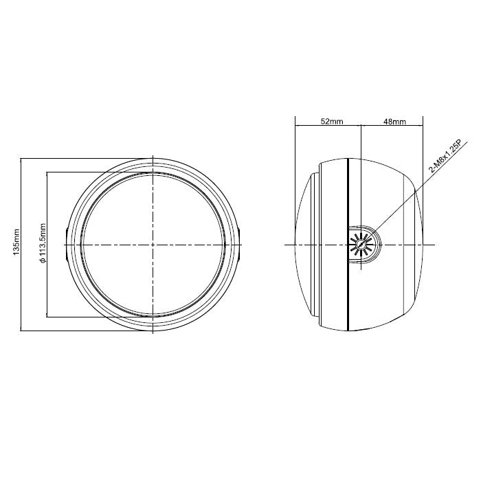 LED-Scheinwerfer "Capsule 120"