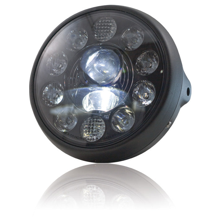 LED-Scheinwerfer "British Style" 7"