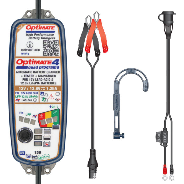 Batterieladegerät "OptiMate4 Quad Program"