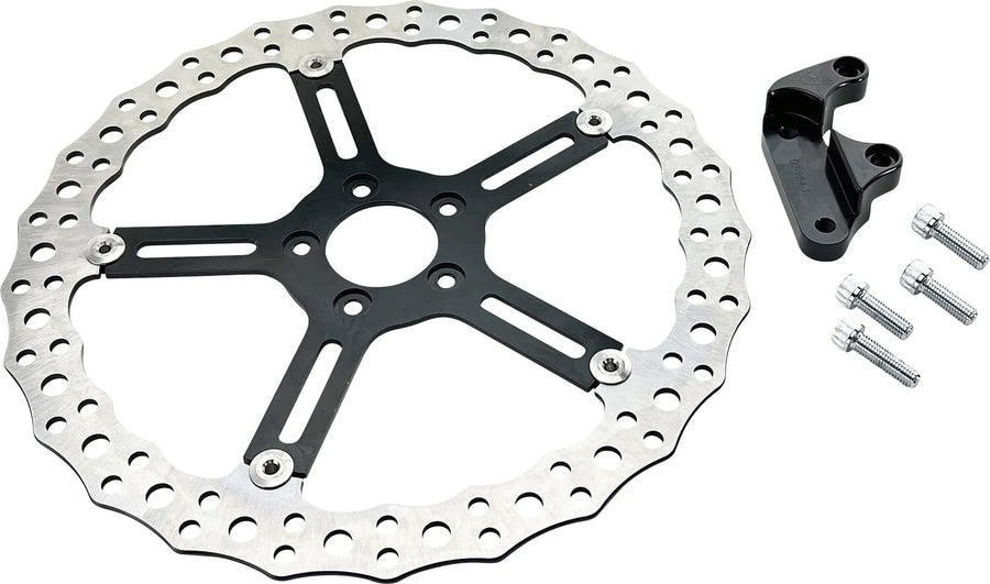 harley davidson fxlrst [ARLEN NESS] – 15" Big Brake Jagged Floating Root Kit