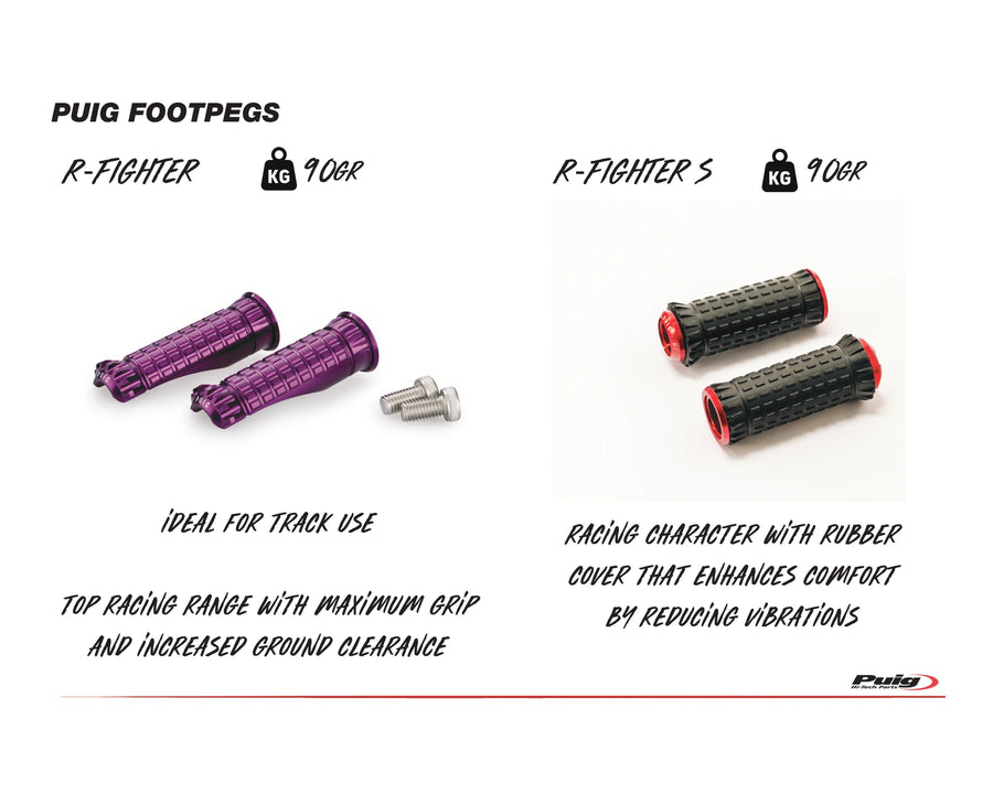 KTM RC 390 [2025] – R-Fighter footrests – titanium
