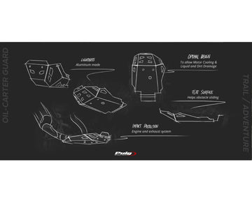 YAMAHA TRACER 9 Y-AMT [2025] – Moottorinsuoja – musta - 0
