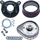Harley-Davidson FLSS 1800 Softail Slim S [2016-2017] - Mini Teardrop Stealth Luftfilter-Kit – Oberfläche: Silber – Bild 1