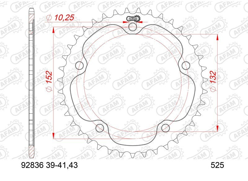 MV Agusta Turismo Veloce 800 Lusso SCS [2021-2025] - Kettenkit 525XHR3 16/39-114 - Standard Kettenrad