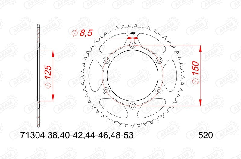 Husqvarna Norden 901 Expedition [2023-2025] - Kettenkit 520 XHR4 - 16/45-118 - Standard Kettenrad Stahl