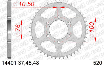 Suzuki DR 750 S [1988] - Kettenkit 520 XSR4 - 15/48-116 - Standard Kettenrad Stahl