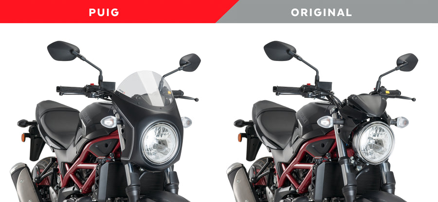 SUZUKI SV 650 [2025] – Retro tuulilasi – voimakkaasti sävytetty