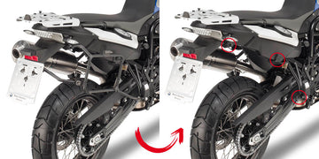 BMW F 650 GS [2008-2017] - Nopeasti vaihdettava sivukotelon pidike