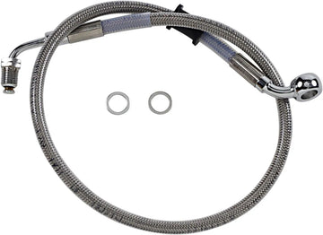 harley davidson flde [DRAG SPECIALTIES] - Ruostumattomasta teräksestä valmistettu jarruletkusarja - 0