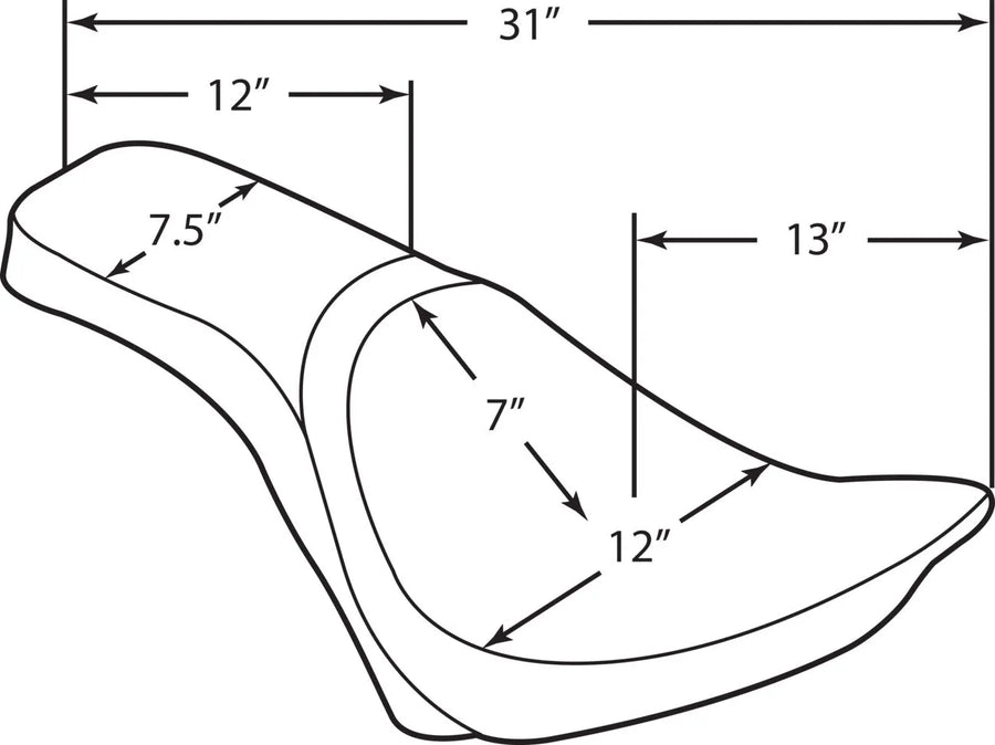 harley davidson fls [DRAG SPECIALTIES] – Predator 2-up Seat