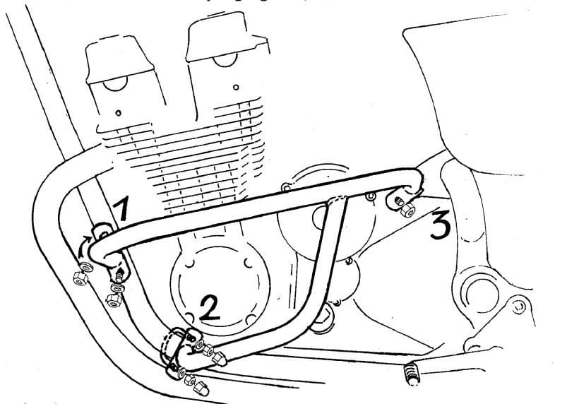 Honda CB 750 F sevenfifty [1992-2003] - Motorschutzbügel chrom