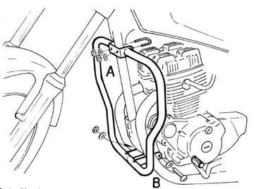 Honda CM 125 [1982-1986] - Moottorin suojauspalkki