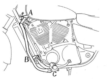 Honda VT 1100 C2 Shadow [1995-2000] - Moottorin suojauspalkki