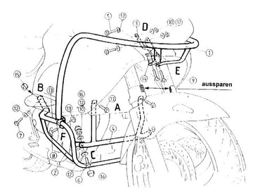 Honda NT 650 V Deauville [1998-2005] - Motorisuojauspalkki - 0