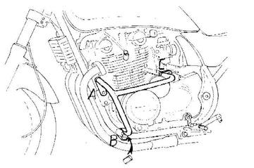 Kawasaki Zephyr 750 [1991-1999] - Moottorin suojauspalkki