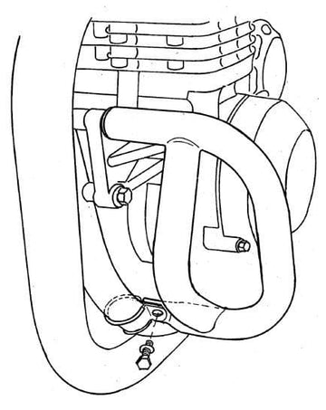 Kawasaki Zephyr 1100 [1992-1998] - Moottorin suojauspalkki
