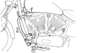 Kawasaki VN 800 [1995-2000] - Moottorin suojauspalkki-2