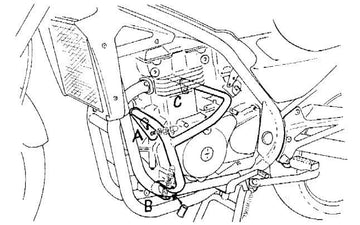 Kawasaki ER-5 [1997-2000] -Motorisuojauspalkki