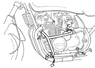 Kawasaki Zephyr 550 [1991-1999] - Moottorin suojauspalkki - 0
