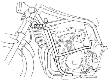 Suzuki GSF 600 S [1996-1999] - Moottorin suojauspalkki - 0
