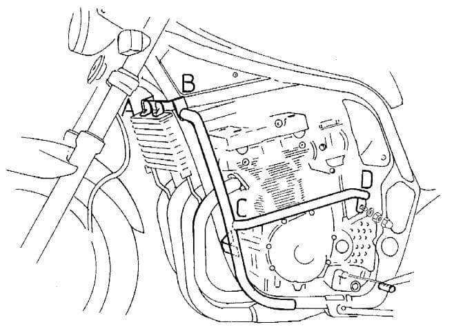 Suzuki GSF 1200 S [1996-2000] - Moottorin suojauspalkki