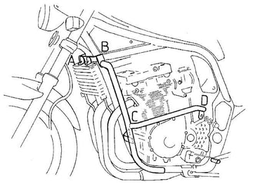 Suzuki GSF 1200 S [1996-2000] - Moottorin suojauspalkki