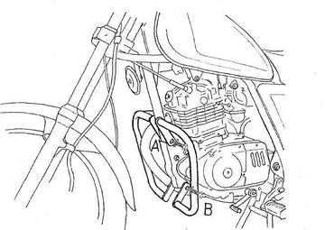 Suzuki GN 125 [1991-1996] - Moottorin suojauspalkki