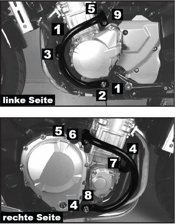 Suzuki GSF 1250 [2007-2016] - Moottorin suojauspalkki