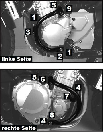 Suzuki GSF 1250 [2007-2016] - Moottorin suojauspalkki